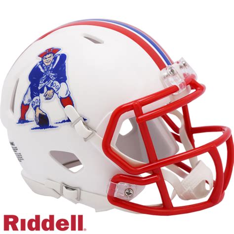 New England Patriots Helmet Riddell Replica Mini Speed Style 1990-1992 ...