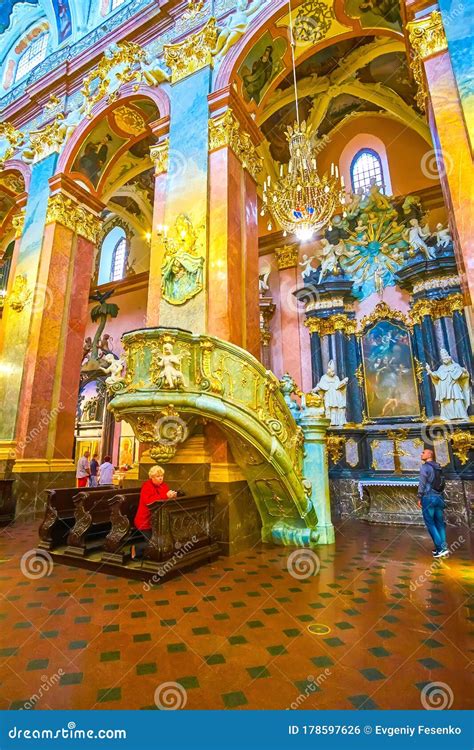 Interior of Jasna Gora Basilica in Czestochowa, Poland Editorial Photo - Image of jasnogorska ...