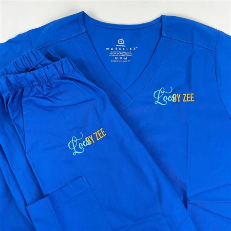 Personalized Embroidered Work Scrubs, Custom Medical Scrubs, Company ...