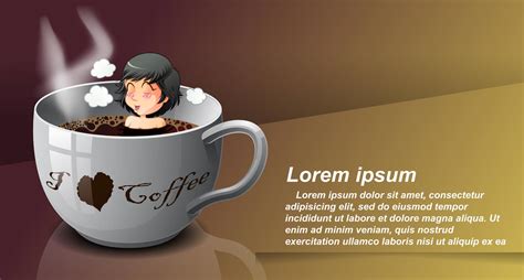 Coffee lover in cartoon style. 629620 Vector Art at Vecteezy