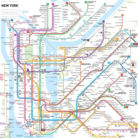 Printable New York Subway Map