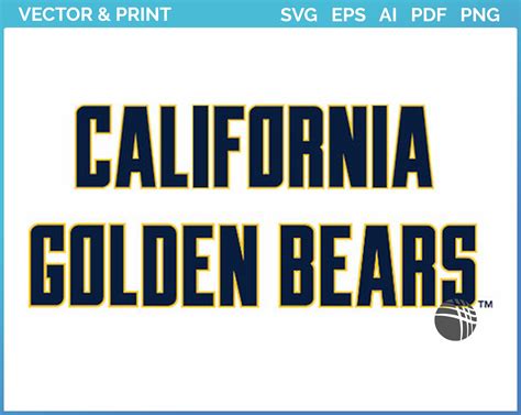 California Golden Bears - College Sports Embroidery Logo in 4 sizes ...