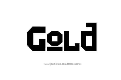 Gold Color Name Tattoo Designs - Page 4 of 5 - Tattoos with Names