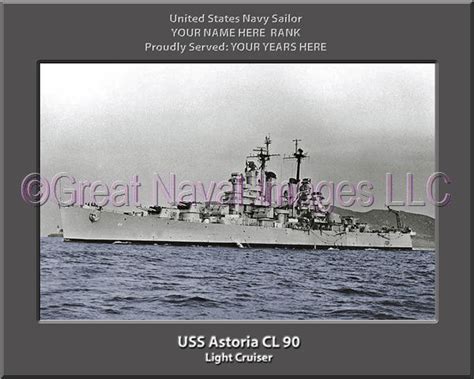 USS Astoria CL 90 : Personalized Navy Ship Photo ⋆ Personalized US Navy ...