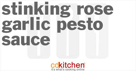 Stinking Rose Garlic Pesto Sauce Recipe | CDKitchen.com