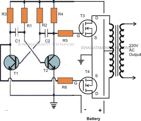 Inverter Circuit Diagram / Inverter 12V or 24V 1.5kW Pure Sine Wave DC ...