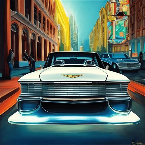 Cadillac in the City · Creative Fabrica