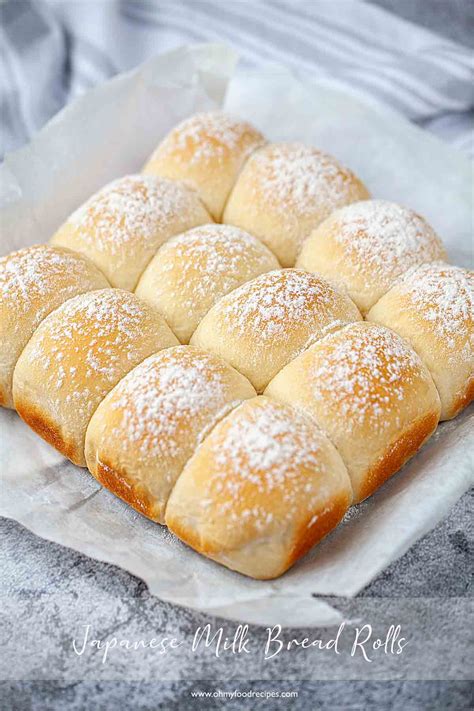 Japanese Milk Bread Rolls (Hokkaido/Snow Bread)| Oh My Food Recipes