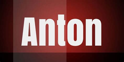 Anton Font Family - Dafont Free