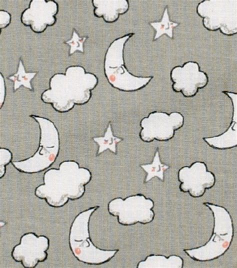 Pajama Moons And Stars Nursery Cotton Fabric | JOANN | Star nursery ...