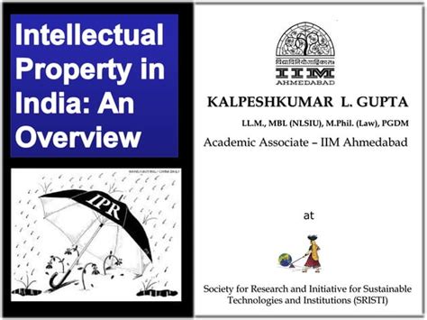 Intellectual Property Rights in India : An Overview | PPT