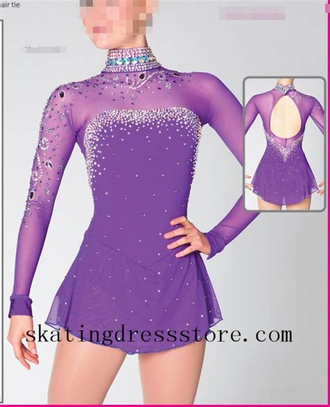 Purple Women Ice Skating Dresses Custom Brad Griffies Dresses New 2018 ...