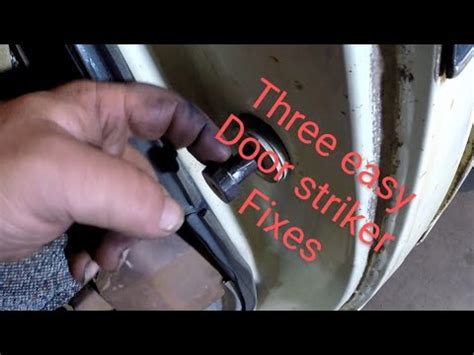 Square body Chevy GMC door striker repair. 3 easy fixes to fix a missing door striker bushing ...