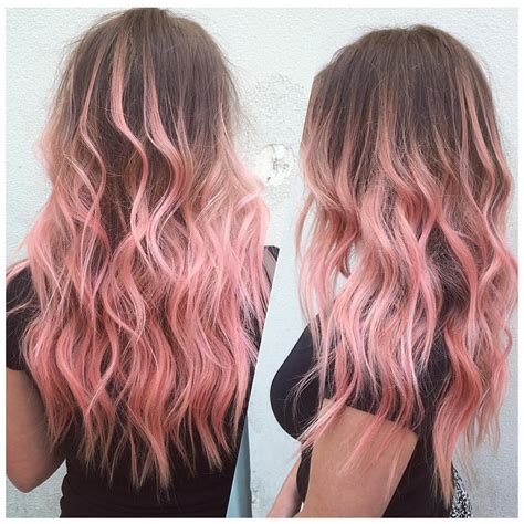 garrettbarr on Instagram: “I'm loving This peachy pink ombre I did today …” | Hair styles, Hair ...