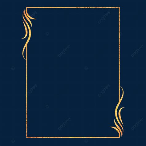 Border Golden Rectangle Art, Rectangular Border, Golden Border, Borders PNG Transparent Clipart ...