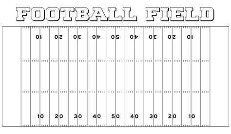 Football Field Printable Coloring Pages Bill Template, Report Template ...