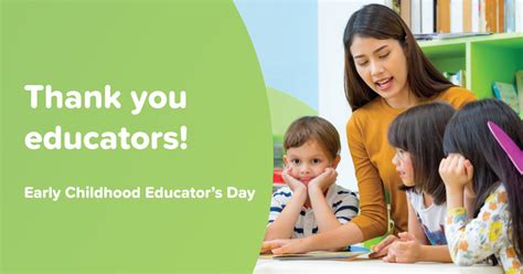 Early Childhood Educators' Day: Saying thanks - Practical Outcomes