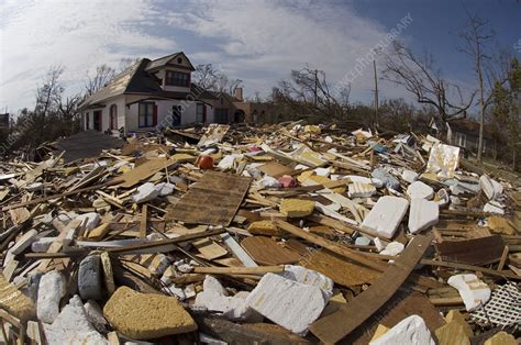 Hurricane Katrina damage - Stock Image - E158/0168 - Science Photo Library