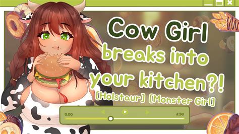 Holstaur/Cow girl breaks into your kitchen?! (Monster girl) | Audio Roleplay F4A - YouTube