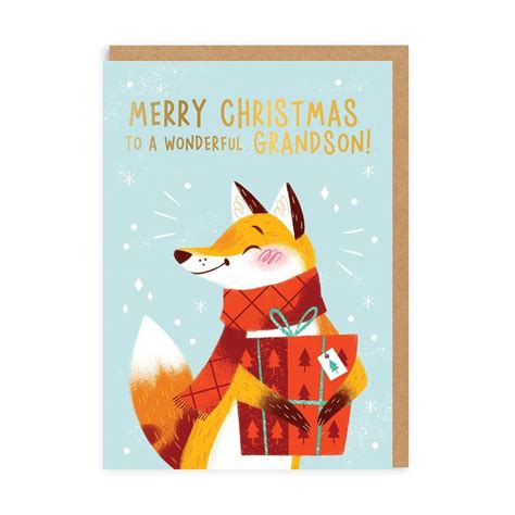 Printable Grandson Christmas Cards