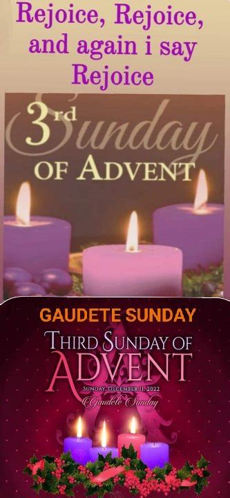 GAUDETE SUNDAY - THE THIRD SUNDAY OF ADVENT - 11 DECEMBER 2022 ...