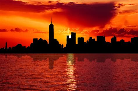 Horizonte Nueva York Ciudad Puesta · Foto gratis en Pixabay