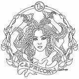 Coloring Pages Zodiac Signs sketch template