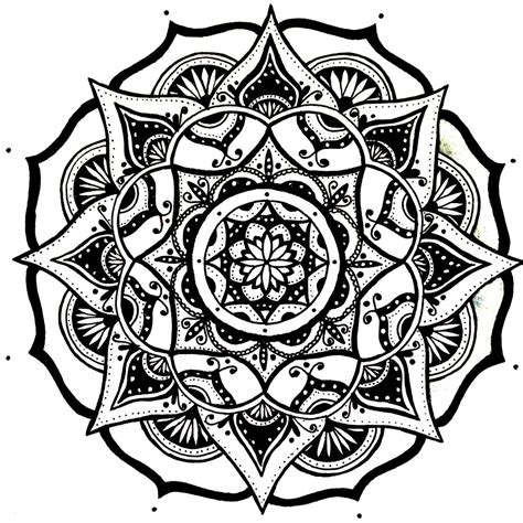 Mandala Designs, moonlitwoodland: quick simple mandala sketch #8 | Mandala design, Mandala ...