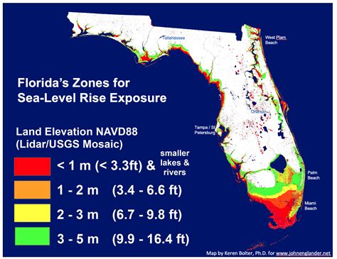 Sea Level Predictions Map