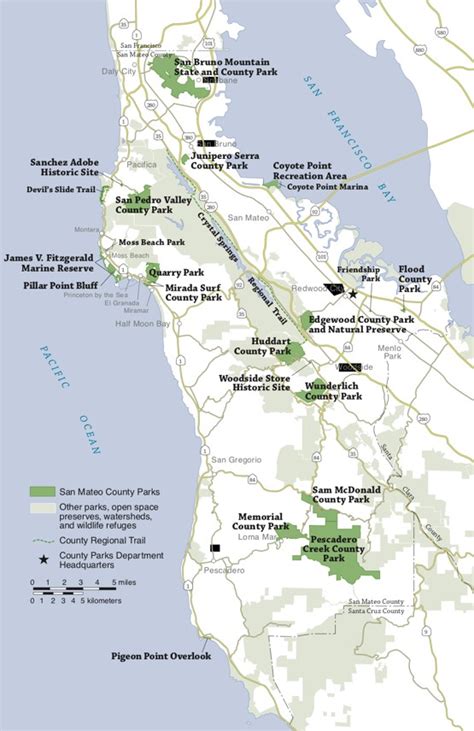 map | Support Parks in San Mateo County