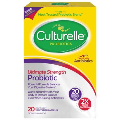 Culturelle® Extra Strength Digestive Health Probiotic Capsules, 20 ct - Fred Meyer