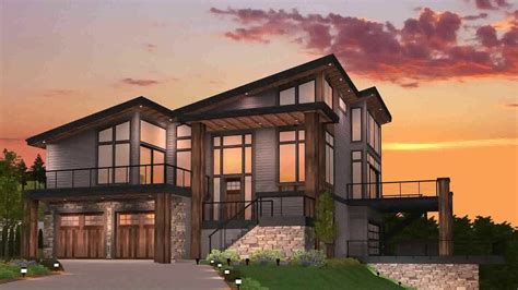 Modern House Plans With Walkout Basement (see description) - YouTube