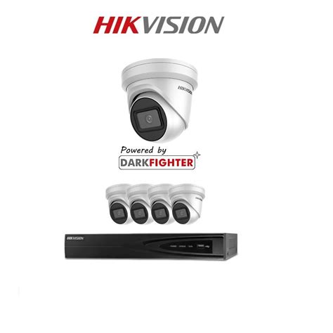 4k CCTV System Hikvision 8mp UHD DVR 4ch Outdoor Vivid HD Camera ...