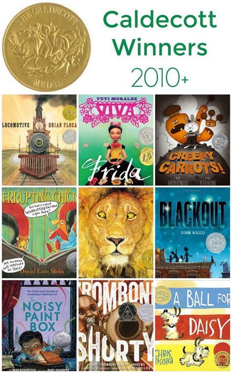 Caldecott Winners 2010 to 2019 | Children's book awards, Caldecott winners, Caldecott books