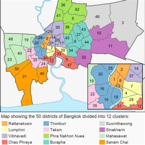 District Map of Bangkok | Download Scientific Diagram