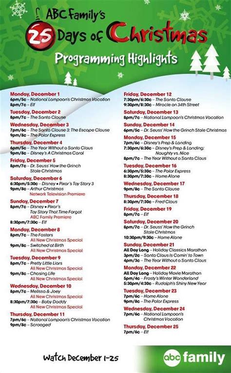 Tune in to ABC Family's "25 Days of Christmas" Programming Event - D23