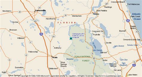 Map of Ocklawaha