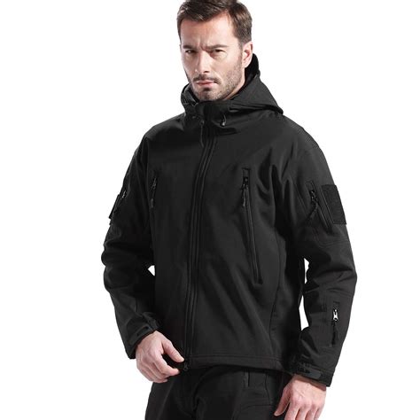 Buy FREE SOLDIER Men's Fleece Lined Softshell Jacket Breathable Water ...