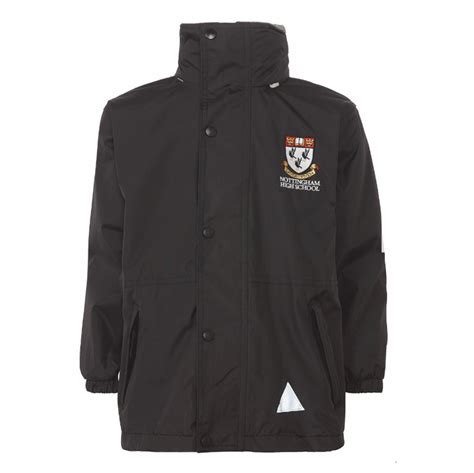 Nottingham High School Black Reversible Jacket w/Logo - Schoolwear Solutions