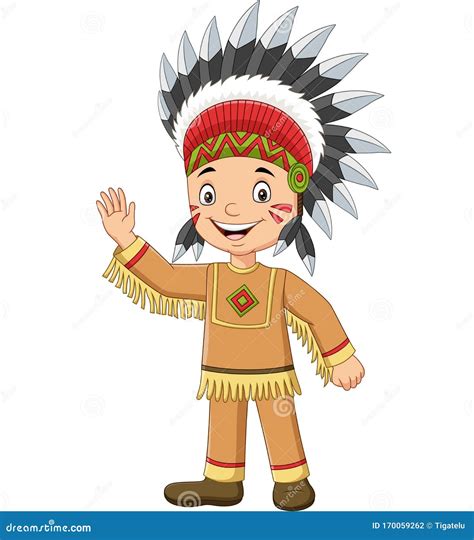 Cartoon Native American Man | CartoonDealer.com #49826851