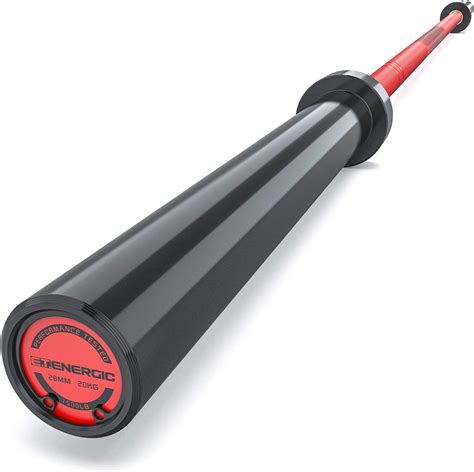 E.T.ENERGIC 7ft Olympic Barbell Bar 45LB Load 1500-lbs Capacity Available, for Gym Home ...