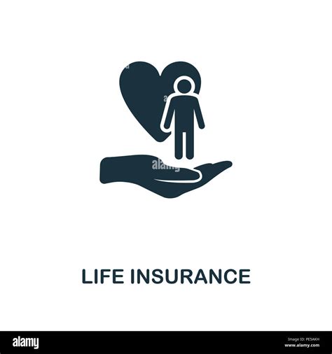 Life Insurance creative icon. Simple element illustration. Life Insurance concept symbol design ...