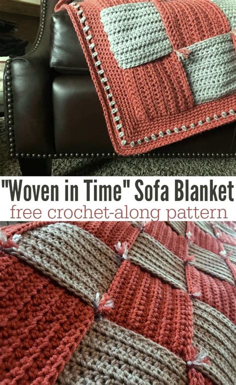 "Woven In Time" Sofa Blanket Crochet Along Materials & Dates