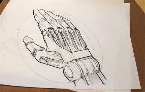 Robot Hand Drawing at GetDrawings | Free download