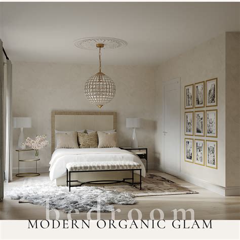 Modern Organic Glam Bedroom | Alana Frailey Interior Design