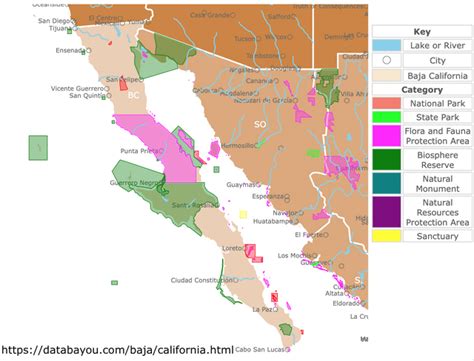 National Parks in Baja California : r/MapPorn