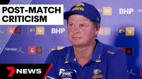 Eagles coach's baffling post-match comment | 7NEWS