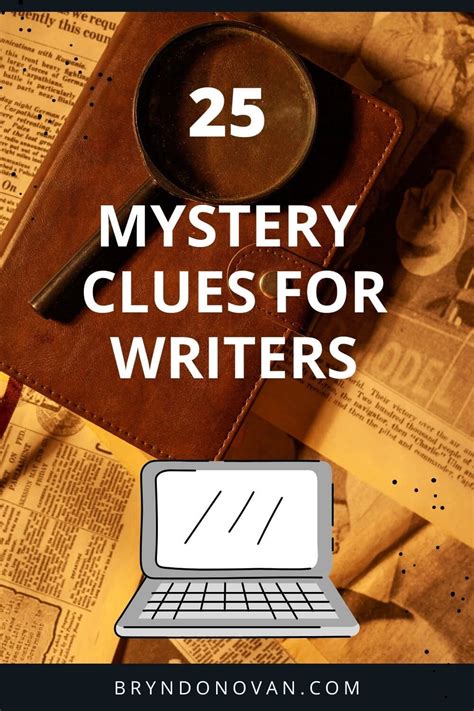 25 Mystery Clues for Writers!