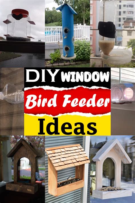 16 DIY Window Bird Feeder Ideas For Feather Friends - DIYnCrafty