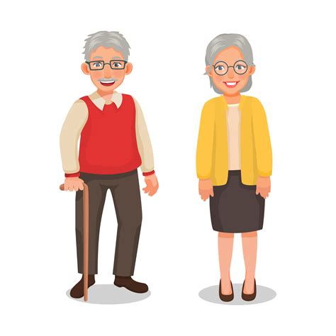 portrait of grandparents senior elderly couple grandpa and grandma ...